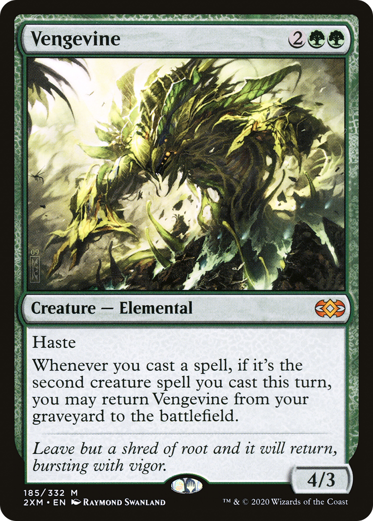 Vengevine (2XM-185) - Double Masters Foil - Premium MTG Single from Wizards of the Coast - Just $2.01! Shop now at Game Crave Tournament Store