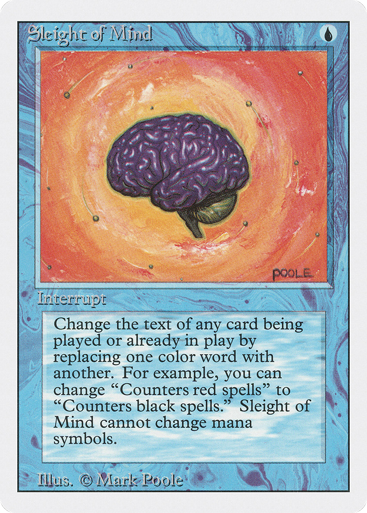 Sleight of Mind (3ED-081) - Revised Edition - Premium MTG Single from Wizards of the Coast - Just $0.23! Shop now at Game Crave Tournament Store