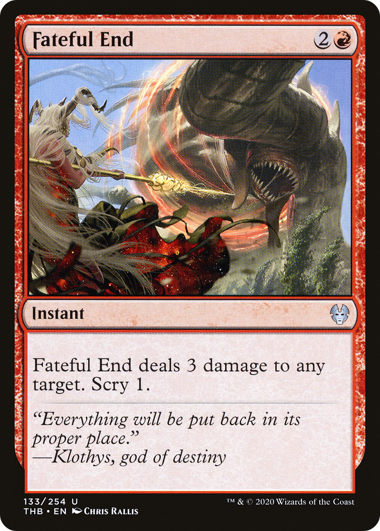 Fateful End (THB-133) - Theros Beyond Death - Premium MTG Single from Wizards of the Coast - Just $0.25! Shop now at Game Crave Tournament Store