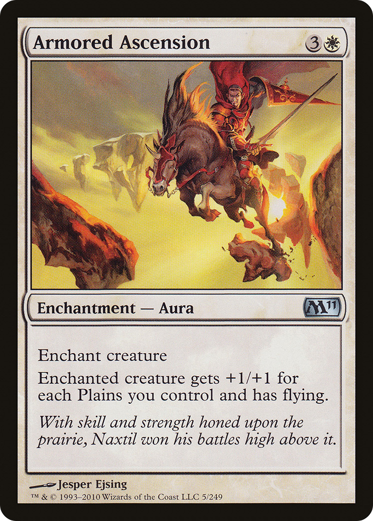 Armored Ascension (M11-005) - Magic 2011 - Premium MTG Single from Wizards of the Coast - Just $0.25! Shop now at Game Crave Tournament Store