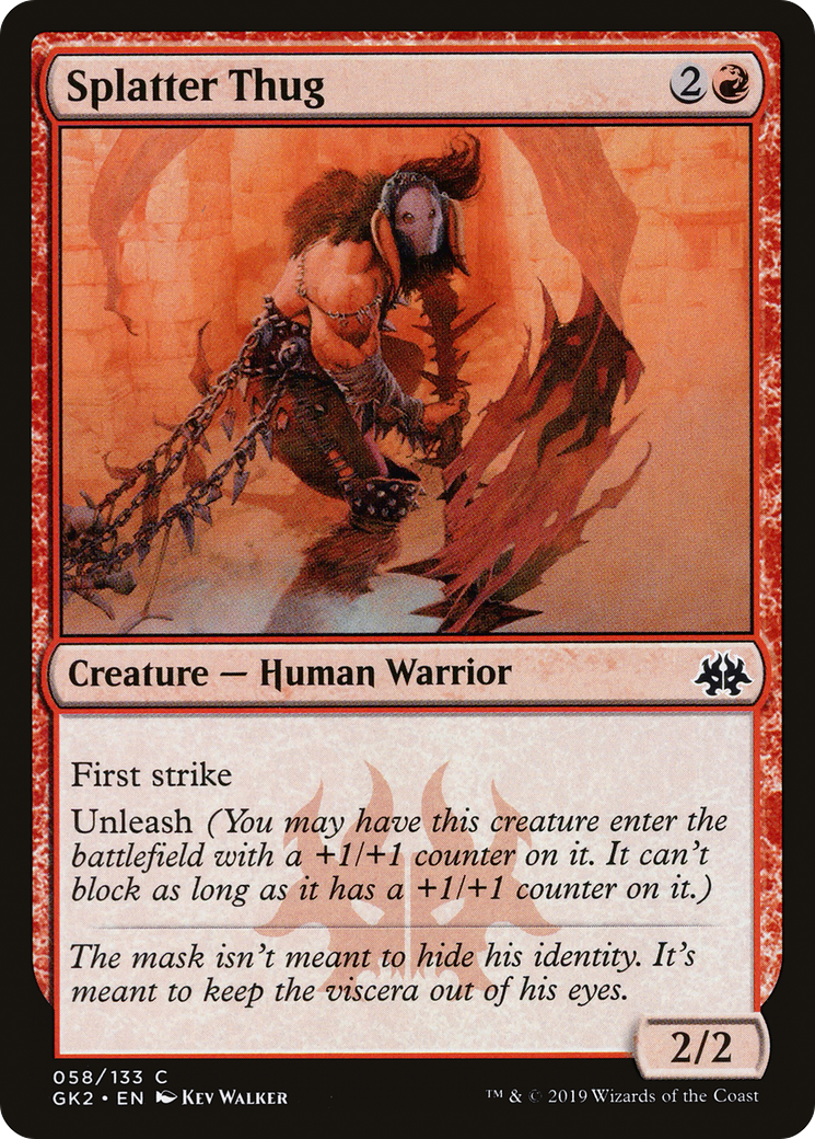 Splatter Thug (GK2-058) - RNA Guild Kit - Premium MTG Single from Wizards of the Coast - Just $0.25! Shop now at Game Crave Tournament Store