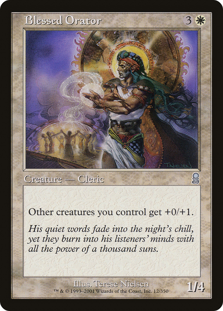 Blessed Orator (ODY-012) - Odyssey - Premium MTG Single from Wizards of the Coast - Just $0.26! Shop now at Game Crave Tournament Store