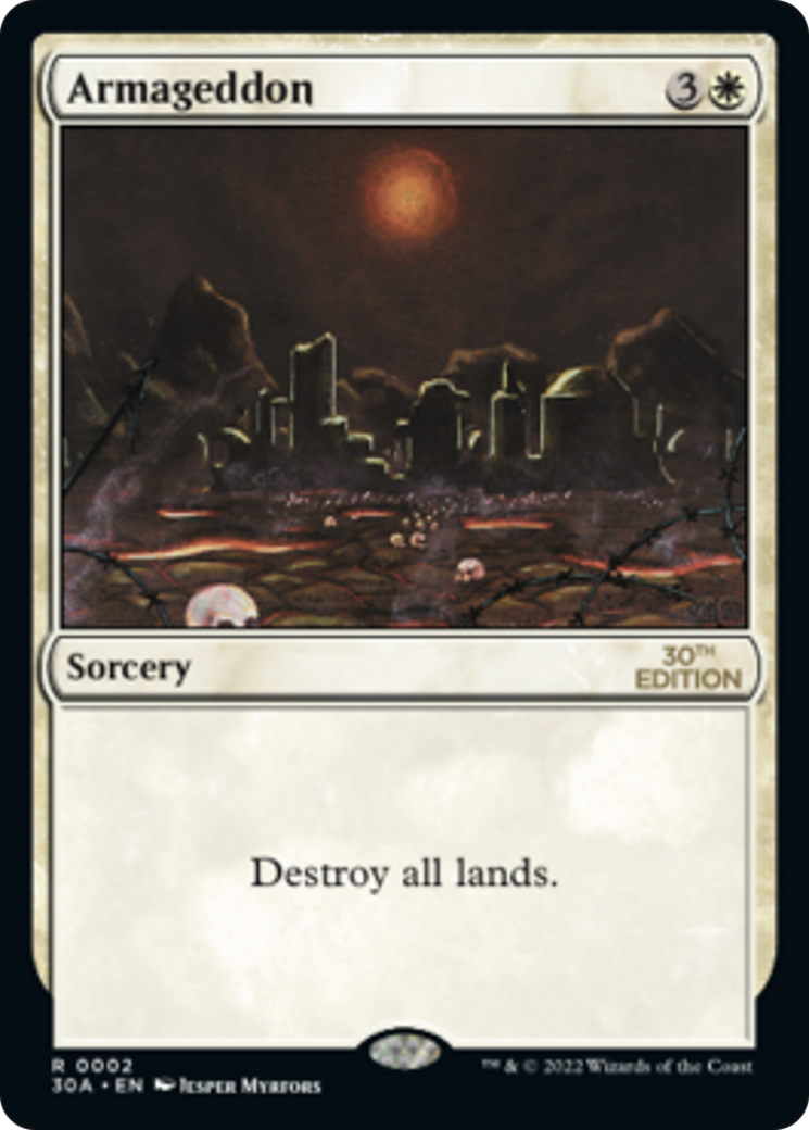 Armageddon (30A-002) - 30th Anniversary Edition - Premium MTG Single from Wizards of the Coast - Just $6.08! Shop now at Game Crave Tournament Store