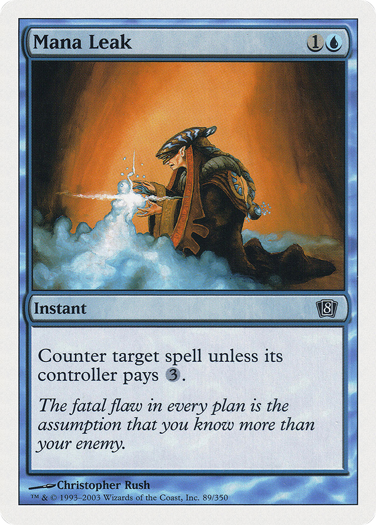 Mana Leak (8ED-089) - Eighth Edition - Premium MTG Single from Wizards of the Coast - Just $0.08! Shop now at Game Crave Tournament Store