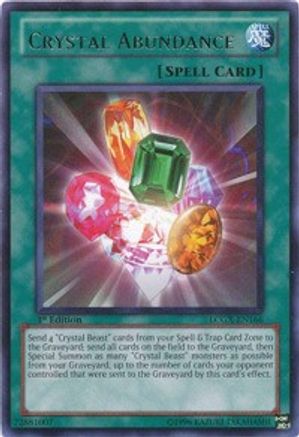 Crystal Abundance (LCGX-EN166) - Legendary Collection 2 1st Edition - Premium Yugioh Single from Konami - Just $0.25! Shop now at Game Crave Tournament Store