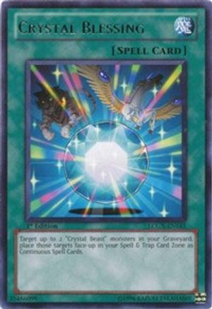 Crystal Blessing (LCGX-EN165) - Legendary Collection 2 Unlimited - Premium Yugioh Single from Konami - Just $0.25! Shop now at Game Crave Tournament Store