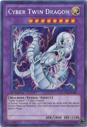 Cyber Twin Dragon (LCGX-EN180) - Legendary Collection 2 Unlimited - Premium Yugioh Single from Konami - Just $1.21! Shop now at Game Crave Tournament Store