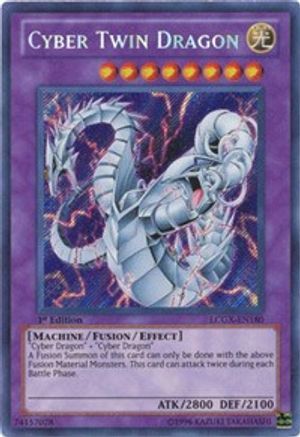 Cyber Twin Dragon (LCGX-EN180) - Legendary Collection 2 1st Edition - Premium Yugioh Single from Konami - Just $1.79! Shop now at Game Crave Tournament Store