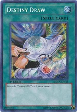 Destiny Draw (LCGX-EN145) - Legendary Collection 2 1st Edition - Premium Yugioh Single from Konami - Just $1.41! Shop now at Game Crave Tournament Store