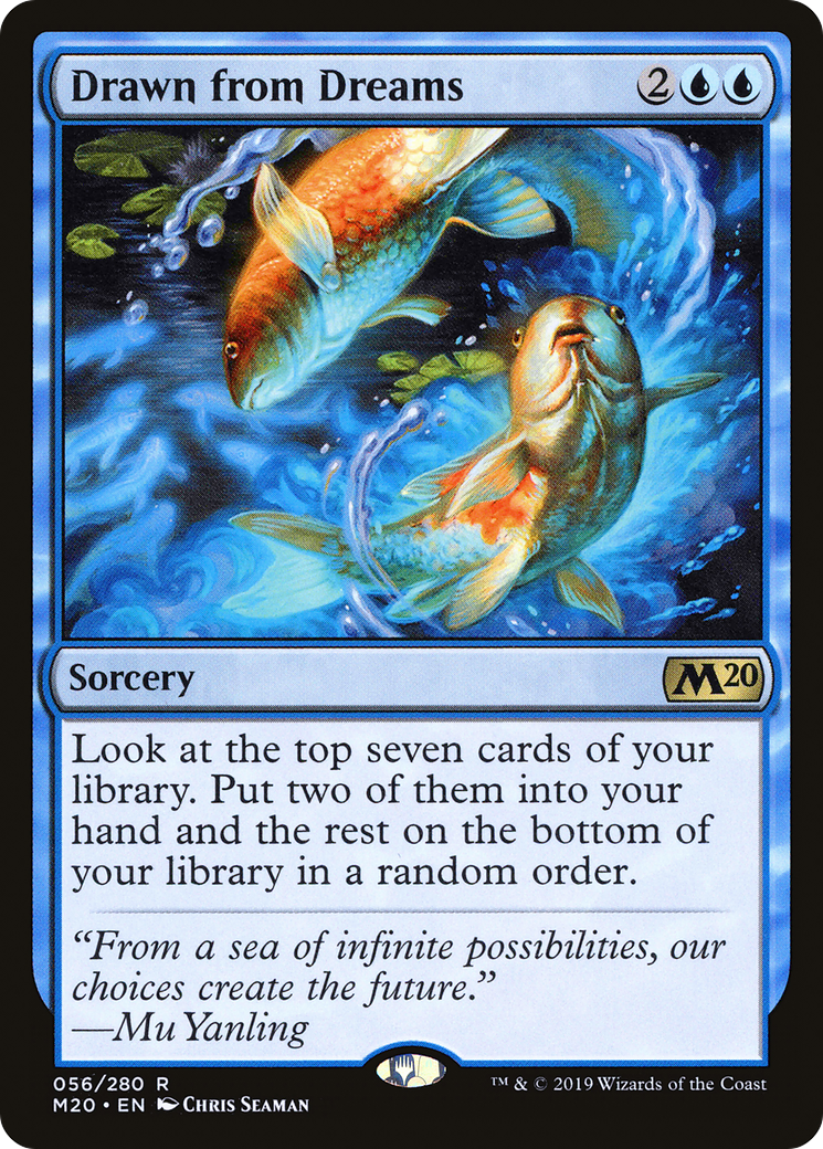 Drawn from Dreams (M20-056) - Core Set 2020 Foil - Premium MTG Single from Wizards of the Coast - Just $0.09! Shop now at Game Crave Tournament Store