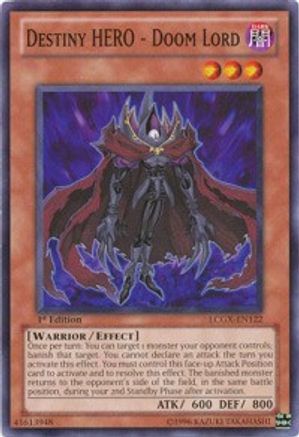 Destiny HERO - Doom Lord (LCGX-EN122) - Legendary Collection 2 Unlimited - Premium Yugioh Single from Konami - Just $0.33! Shop now at Game Crave Tournament Store
