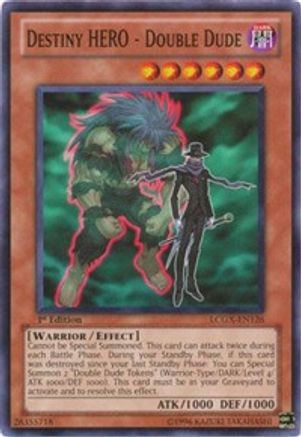 Destiny HERO - Double Dude (LCGX-EN126) - Legendary Collection 2 1st Edition - Premium Yugioh Single from Konami - Just $0.15! Shop now at Game Crave Tournament Store