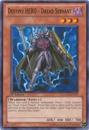 Destiny HERO - Dread Servant (LCGX-EN137) - Legendary Collection 2 1st Edition - Premium Yugioh Single from Konami - Just $0.46! Shop now at Game Crave Tournament Store