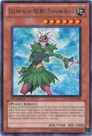 Elemental HERO Poison Rose (LCGX-EN036) - Legendary Collection 2 Unlimited - Premium Yugioh Single from Konami - Just $0.34! Shop now at Game Crave Tournament Store