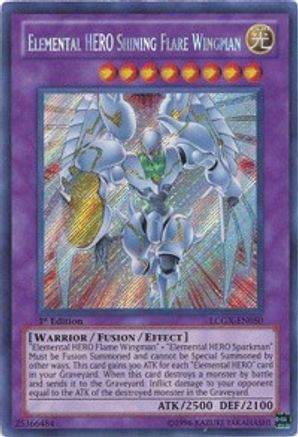 Elemental HERO Shining Flare Wingman (LCGX-EN050) - Legendary Collection 2 Unlimited - Premium Yugioh Single from Konami - Just $3.16! Shop now at Game Crave Tournament Store