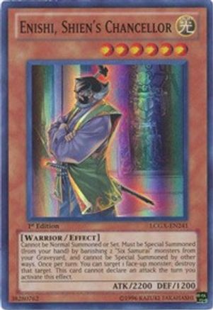 Enishi, Shien's Chancellor (LCGX-EN241) - Legendary Collection 2 1st Edition - Premium Yugioh Single from Konami - Just $0.25! Shop now at Game Crave Tournament Store