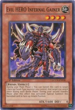 Evil HERO Infernal Gainer (LCGX-EN030) - Legendary Collection 2 Unlimited - Premium Yugioh Single from Konami - Just $0.08! Shop now at Game Crave Tournament Store