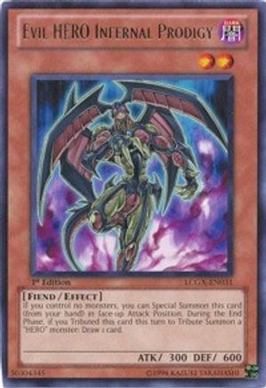 Evil HERO Infernal Prodigy (LCGX-EN031) - Legendary Collection 2 Unlimited - Premium Yugioh Single from Konami - Just $0.74! Shop now at Game Crave Tournament Store