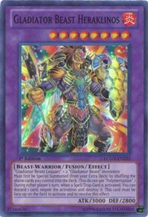 Gladiator Beast Heraklinos (LCGX-EN253) - Legendary Collection 2 Unlimited - Premium Yugioh Single from Konami - Just $4.22! Shop now at Game Crave Tournament Store