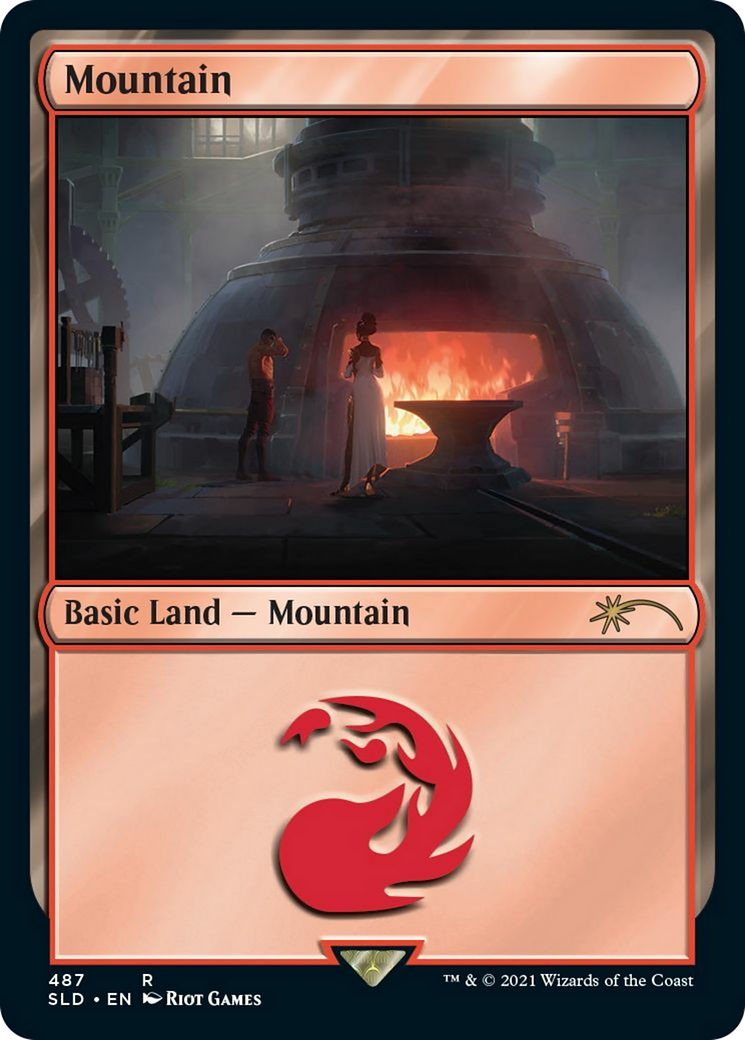 Mountain (SLD-487) - Secret Lair Drop Foil - Premium MTG Single from Wizards of the Coast - Just $0.53! Shop now at Game Crave Tournament Store