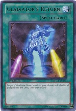 Gladiator's Return (LCGX-EN255) - Legendary Collection 2 1st Edition - Premium Yugioh Single from Konami - Just $0.25! Shop now at Game Crave Tournament Store