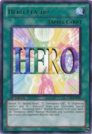 Hero Flash!! (LCGX-EN092) - Legendary Collection 2 Unlimited - Premium Yugioh Single from Konami - Just $0.25! Shop now at Game Crave Tournament Store