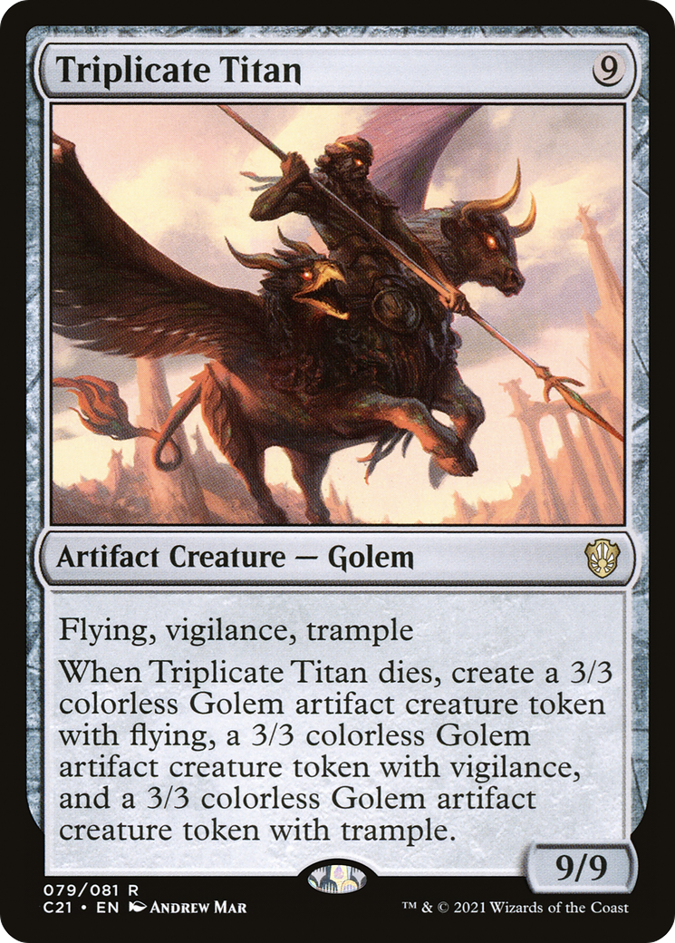 Triplicate Titan (C21-079) - Commander 2021 - Premium MTG Single from Wizards of the Coast - Just $0.95! Shop now at Game Crave Tournament Store
