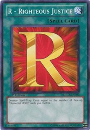 R - Righteous Justice (LCGX-EN090) - Legendary Collection 2 1st Edition - Premium Yugioh Single from Konami - Just $0.25! Shop now at Game Crave Tournament Store