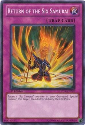 Return of the Six Samurai (LCGX-EN262) - Legendary Collection 2 1st Edition - Premium Yugioh Single from Konami - Just $0.25! Shop now at Game Crave Tournament Store