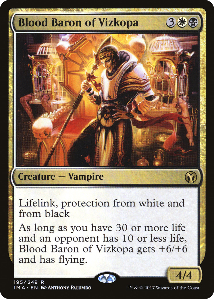 Blood Baron of Vizkopa (IMA-195) - Iconic Masters Foil - Premium MTG Single from Wizards of the Coast - Just $0.22! Shop now at Game Crave Tournament Store