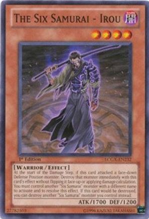 The Six Samurai - Irou (LCGX-EN232) - Legendary Collection 2 Unlimited - Premium Yugioh Single from Konami - Just $0.36! Shop now at Game Crave Tournament Store