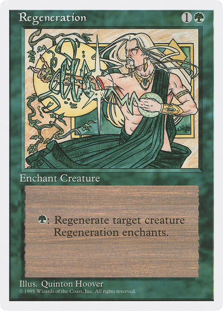 Regeneration (4ED-268) - Fourth Edition - Premium MTG Single from Wizards of the Coast - Just $0.08! Shop now at Game Crave Tournament Store