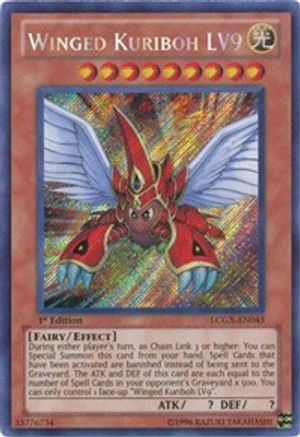 Winged Kuriboh LV9 (LCGX-EN043) - Legendary Collection 2 1st Edition - Premium Yugioh Single from Konami - Just $2.21! Shop now at Game Crave Tournament Store