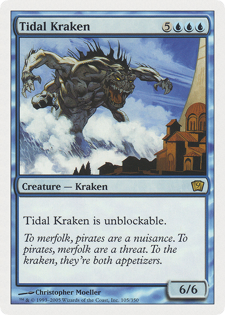 Tidal Kraken (9ED-105) - Ninth Edition - Premium MTG Single from Wizards of the Coast - Just $0.57! Shop now at Game Crave Tournament Store