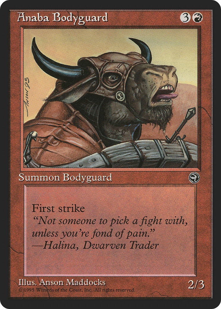 Anaba Bodyguard (HML-66B) - Homelands - Premium MTG Single from Wizards of the Coast - Just $0.25! Shop now at Game Crave Tournament Store