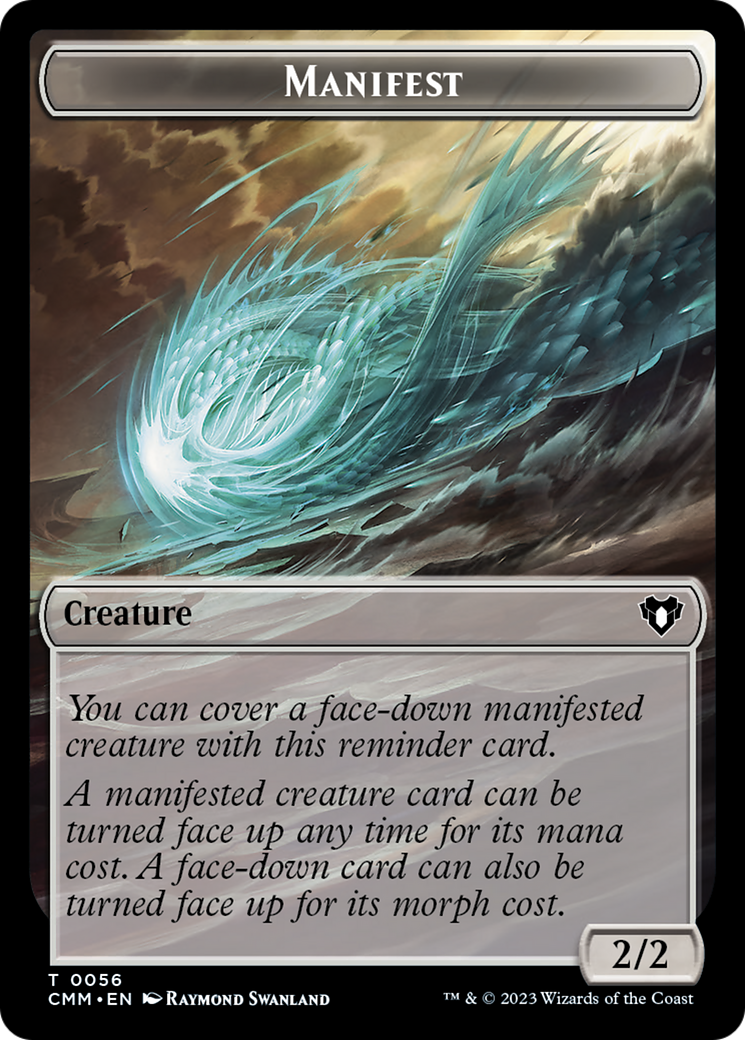 Manifest (TCMM-056) - Commander Masters Tokens - Premium MTG Single from Wizards of the Coast - Just $0! Shop now at Game Crave Tournament Store