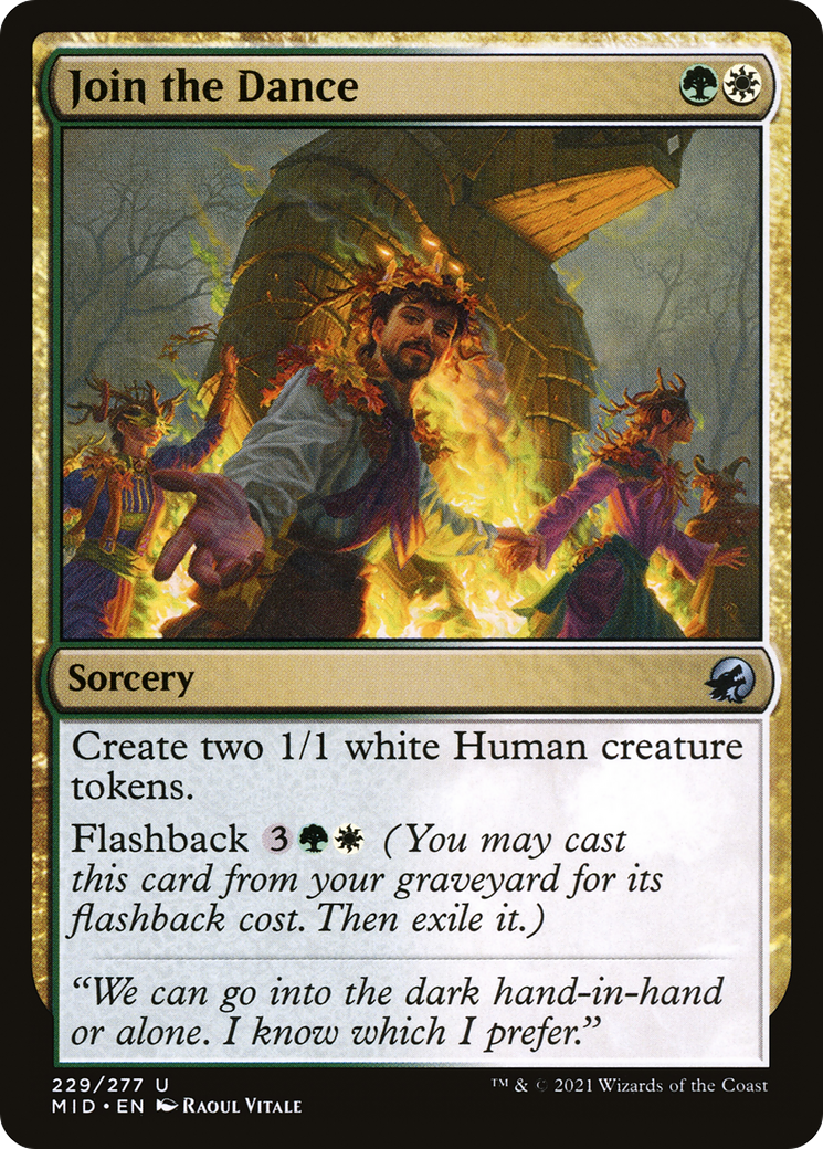 Join the Dance (MID-229) - Innistrad: Midnight Hunt - Premium MTG Single from Wizards of the Coast - Just $0.08! Shop now at Game Crave Tournament Store
