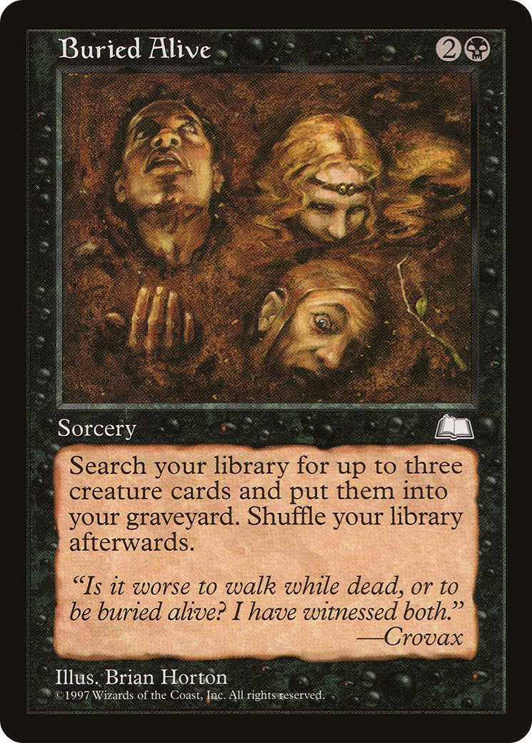 Buried Alive (WTH-063) - Weatherlight - Premium MTG Single from Wizards of the Coast - Just $0.53! Shop now at Game Crave Tournament Store