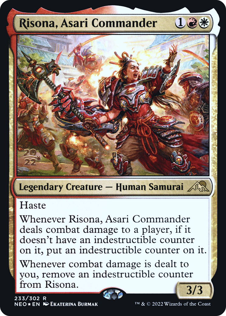 Risona, Asari Commander (PNEO-233S) - Kamigawa: Neon Dynasty Promos Foil - Premium MTG Single from Wizards of the Coast - Just $0.15! Shop now at Game Crave Tournament Store