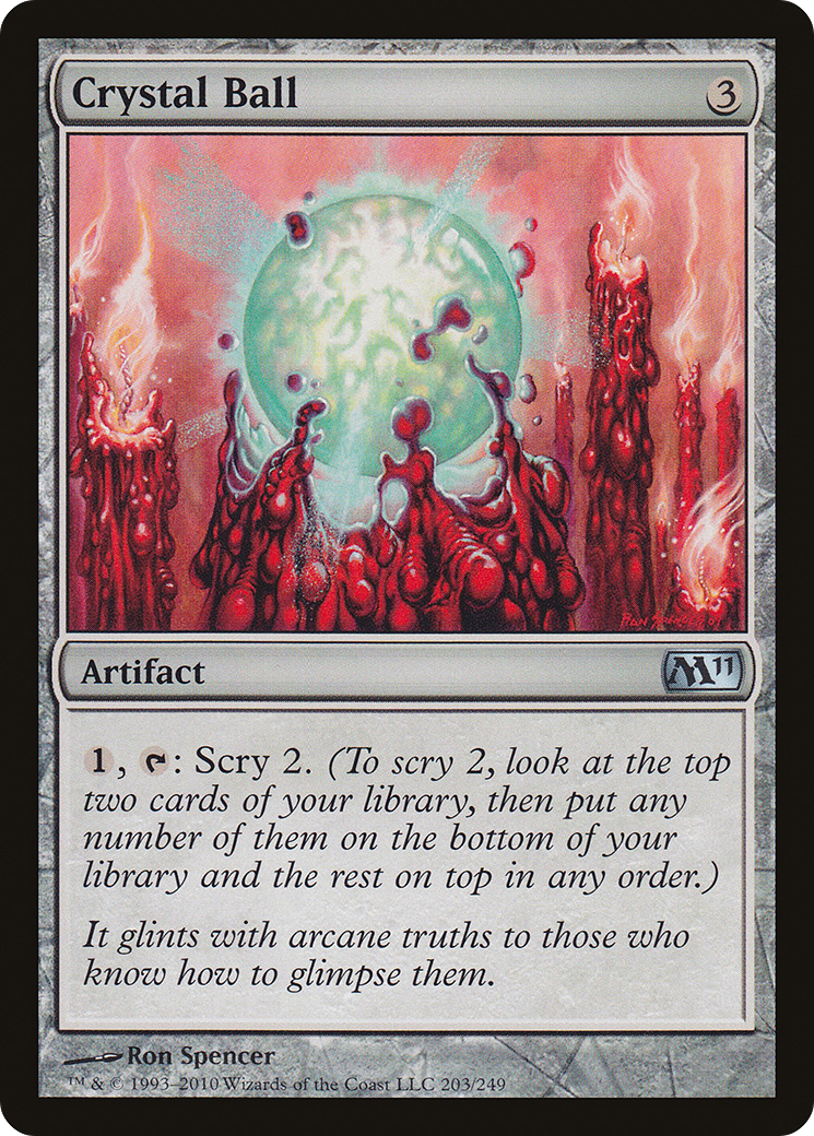Crystal Ball (M11-203) - Magic 2011 Foil - Premium MTG Single from Wizards of the Coast - Just $1.18! Shop now at Game Crave Tournament Store