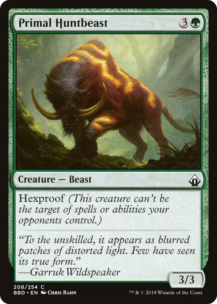 Primal Huntbeast (BBD-208) - Battlebond Foil - Premium MTG Single from Wizards of the Coast - Just $0.25! Shop now at Game Crave Tournament Store