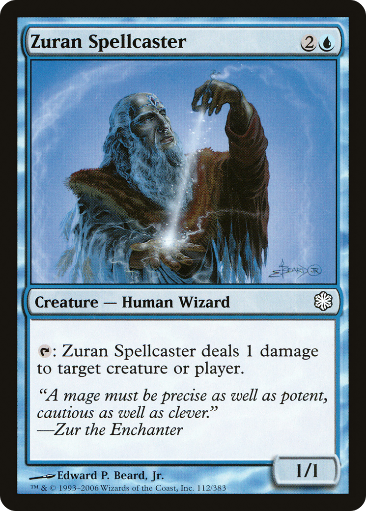 Zuran Spellcaster (CST-112) - Coldsnap Theme Decks - Premium MTG Single from Wizards of the Coast - Just $0.28! Shop now at Game Crave Tournament Store