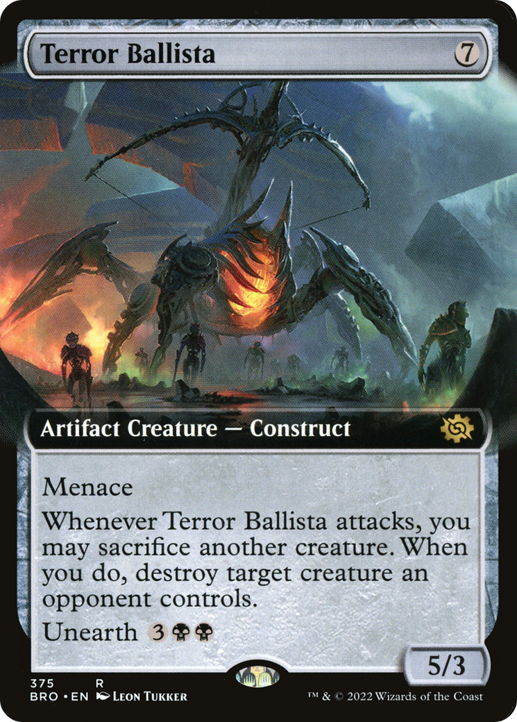 Terror Ballista (BRO-375) - The Brothers' War: (Extended Art) - Premium MTG Single from Wizards of the Coast - Just $0.25! Shop now at Game Crave Tournament Store
