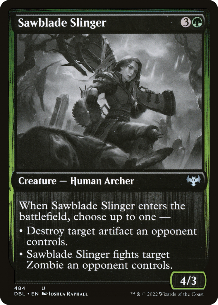 Sawblade Slinger (DBL-484) - Innistrad: Double Feature Foil - Premium MTG Single from Wizards of the Coast - Just $0.08! Shop now at Game Crave Tournament Store