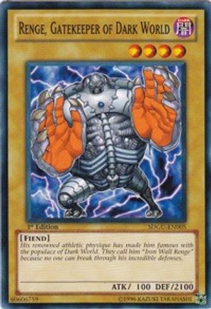 Renge, Gatekeeper of Dark World (SDGU-EN005) - Structure Deck: Gates of the Underworld 1st Edition - Premium Yugioh Single from Konami - Just $0.25! Shop now at Game Crave Tournament Store