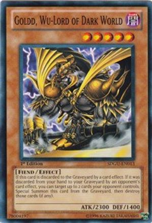 Goldd, Wu-Lord of Dark World (SDGU-EN013) - Structure Deck: Gates of the Underworld Unlimited - Premium Yugioh Single from Konami - Just $0.25! Shop now at Game Crave Tournament Store