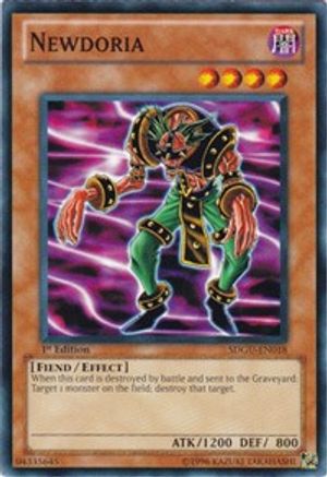 Newdoria (SDGU-EN018) - Structure Deck: Gates of the Underworld Unlimited - Premium Yugioh Single from Konami - Just $0.25! Shop now at Game Crave Tournament Store