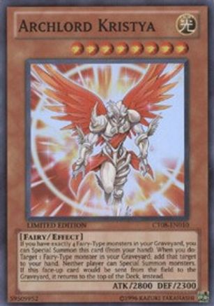 YuGiOh Holiday Tin Promo Archlord Kristya CT08-EN010