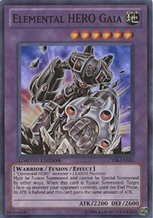 Elemental HERO Gaia (CT08-EN011) - 2011 Collectors Tins Limited - Premium Yugioh Single from Konami - Just $3.93! Shop now at Game Crave Tournament Store