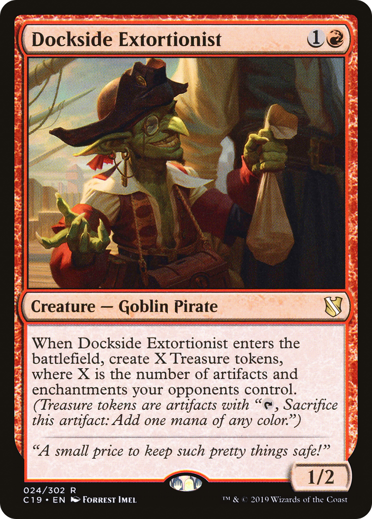 Dockside Extortionist (C19-024) - Commander 2019 - Premium MTG Single from Wizards of the Coast - Just $8.15! Shop now at Game Crave Tournament Store